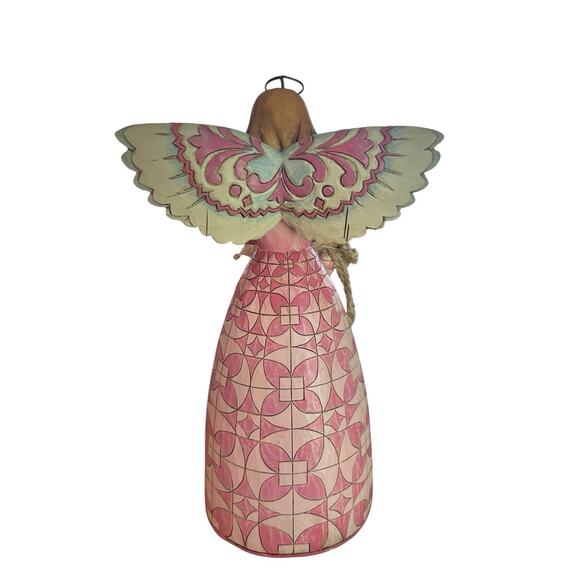 Jim Shore‎ RARE Longaberger Homestead Exclusive 2007 Angel of Hope Breast Cancer - Picture 3 of 5